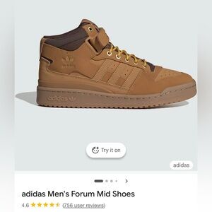 Adidas Men's Forum Mid High Top sneakers size 7.5